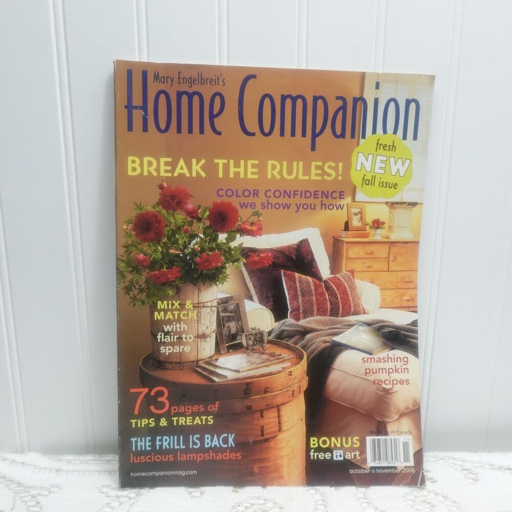 Mary Engelbreit's Home Companion Oct/Nov 2005 Fall Decor Crafts Recipes